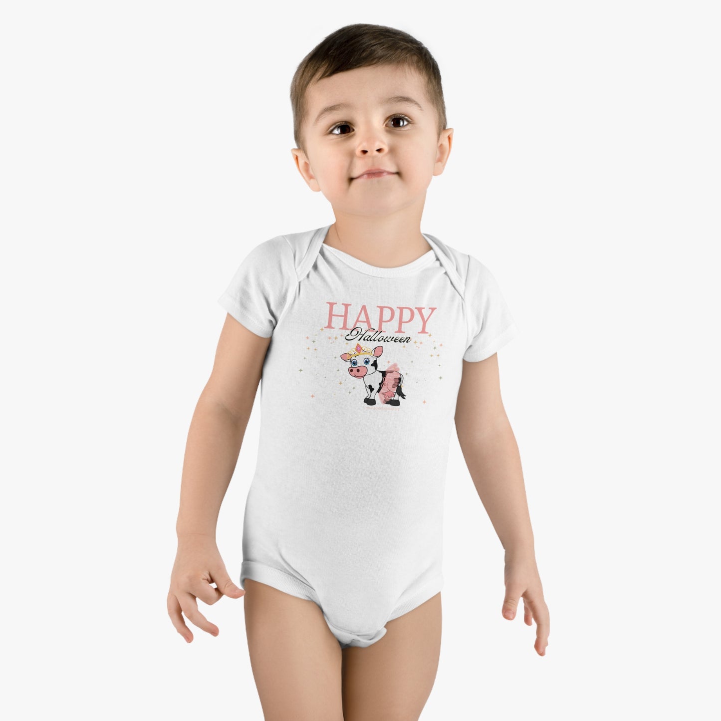 Happy Halloween - Princess Cow - Onesie® Organic Baby Bodysuit