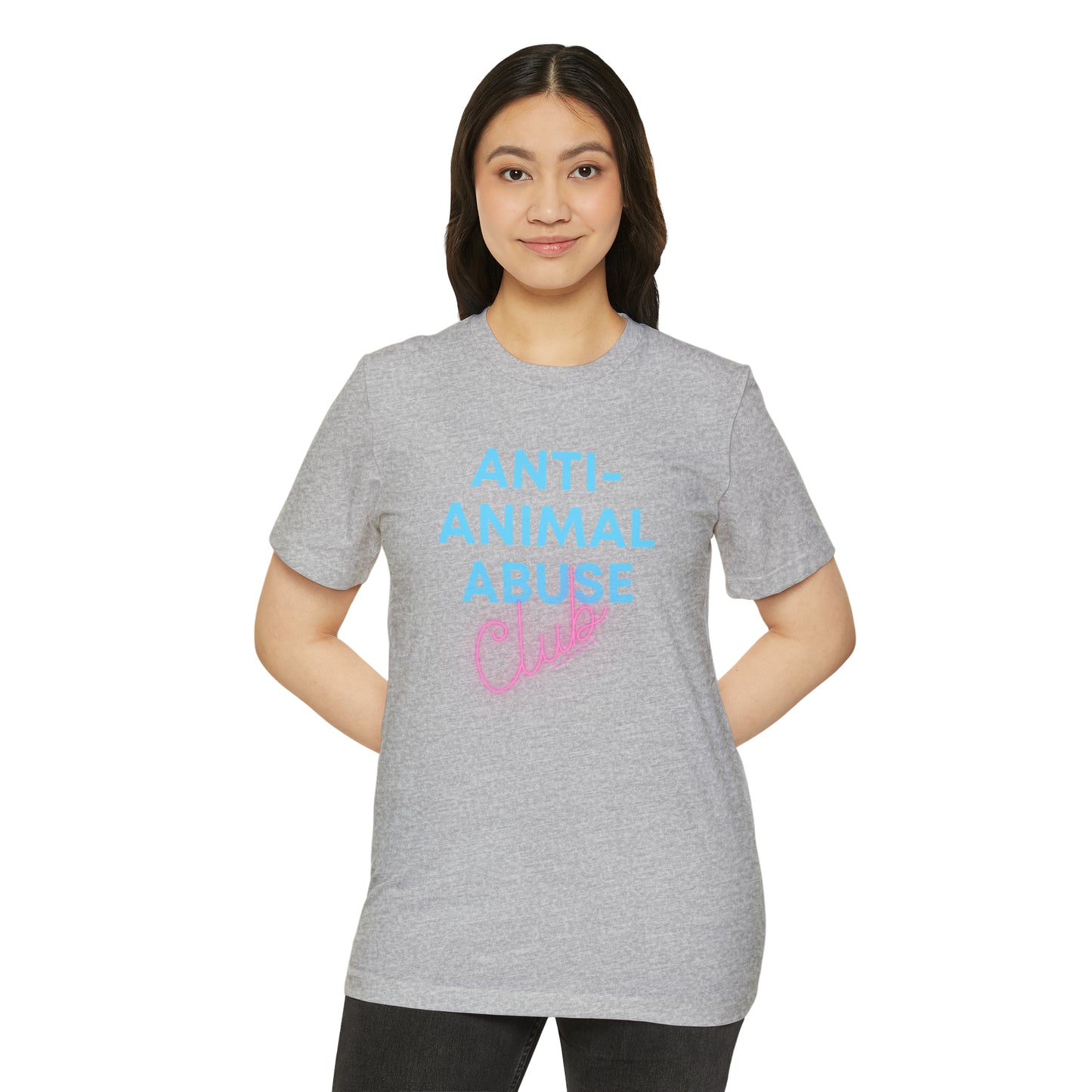 Anti-animal abuse club - Unisex Recycled Organic T-Shirt