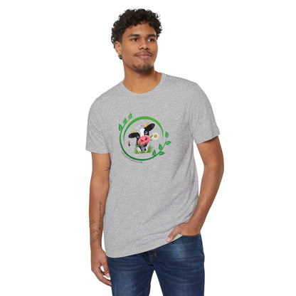 Pleading Cow - Unisex Recycled Organic T-Shirt