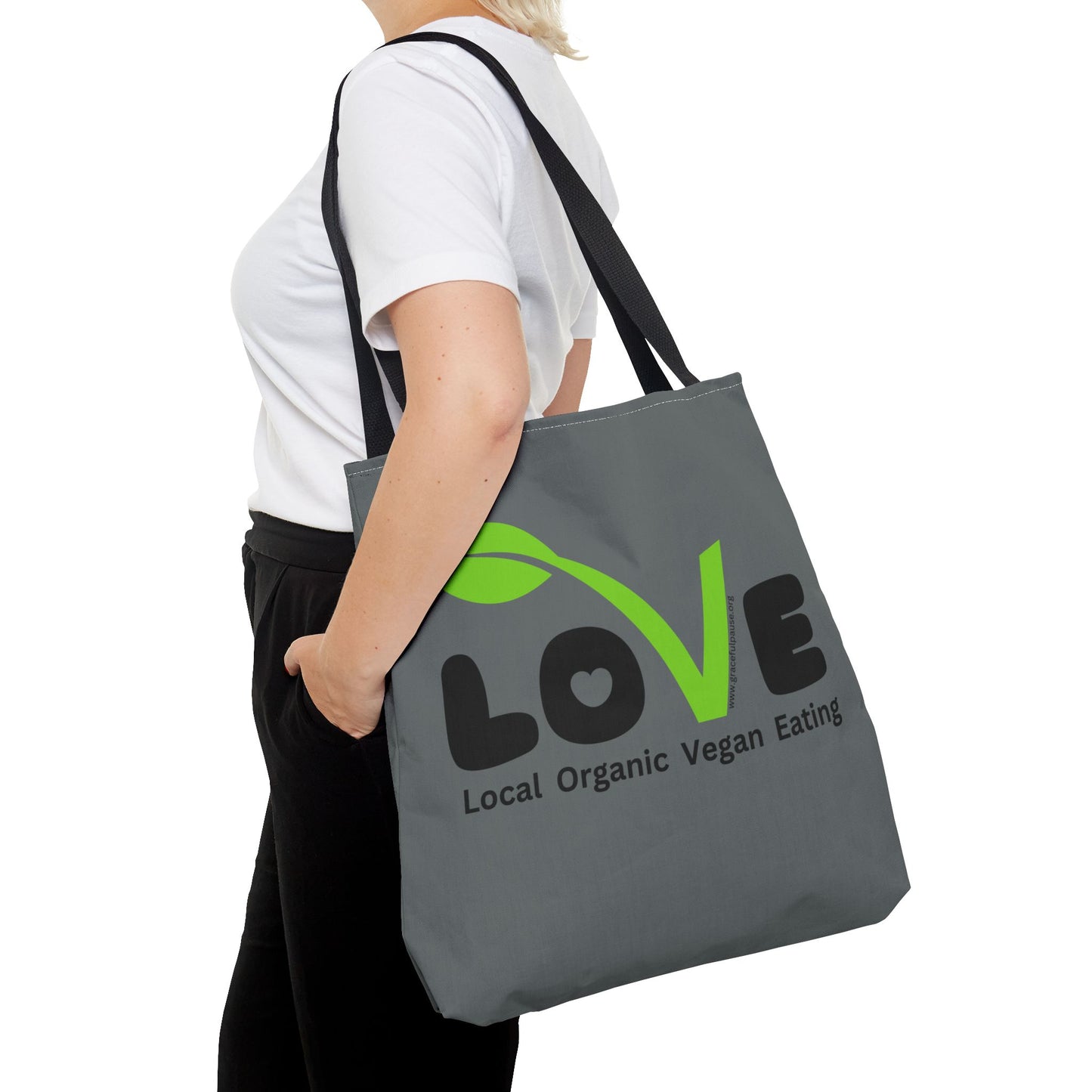 LOVE - Local Organic Vegan Eating - Tote Bag