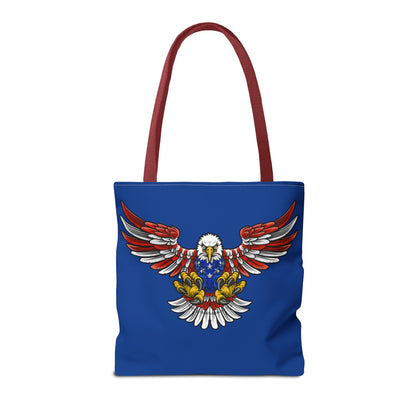 Patriotic Bald Eagle in Flight - Tote Bag