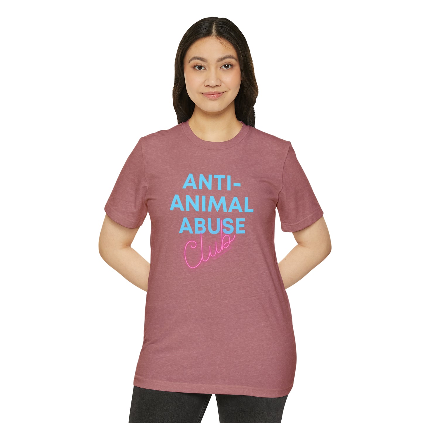 Anti-animal abuse club - Unisex Recycled Organic T-Shirt