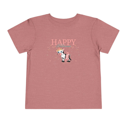 Happy Halloween - Princess Cow - Toddler Short Sleeve Tee