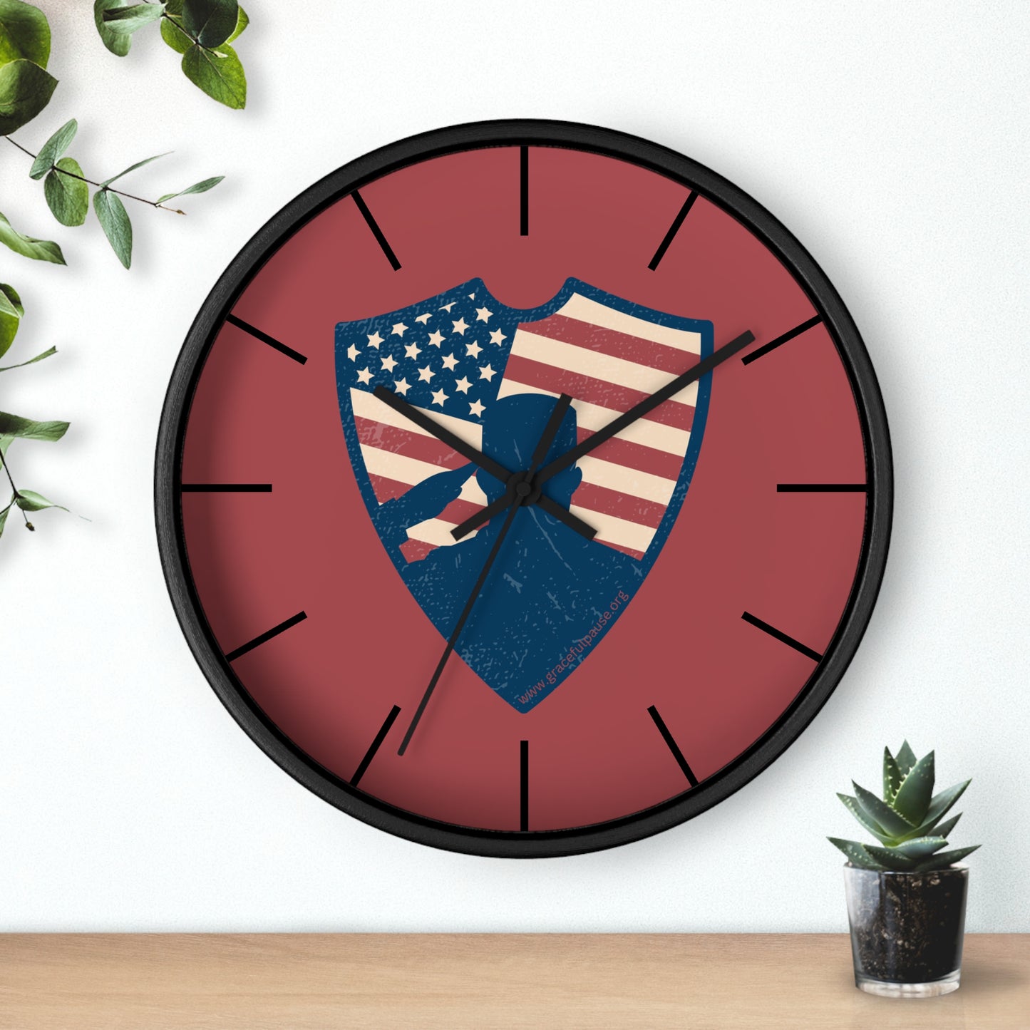 Saluting Soldier - Wall Clock