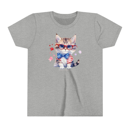 Patriotic Kitten - Youth Short Sleeve Tee