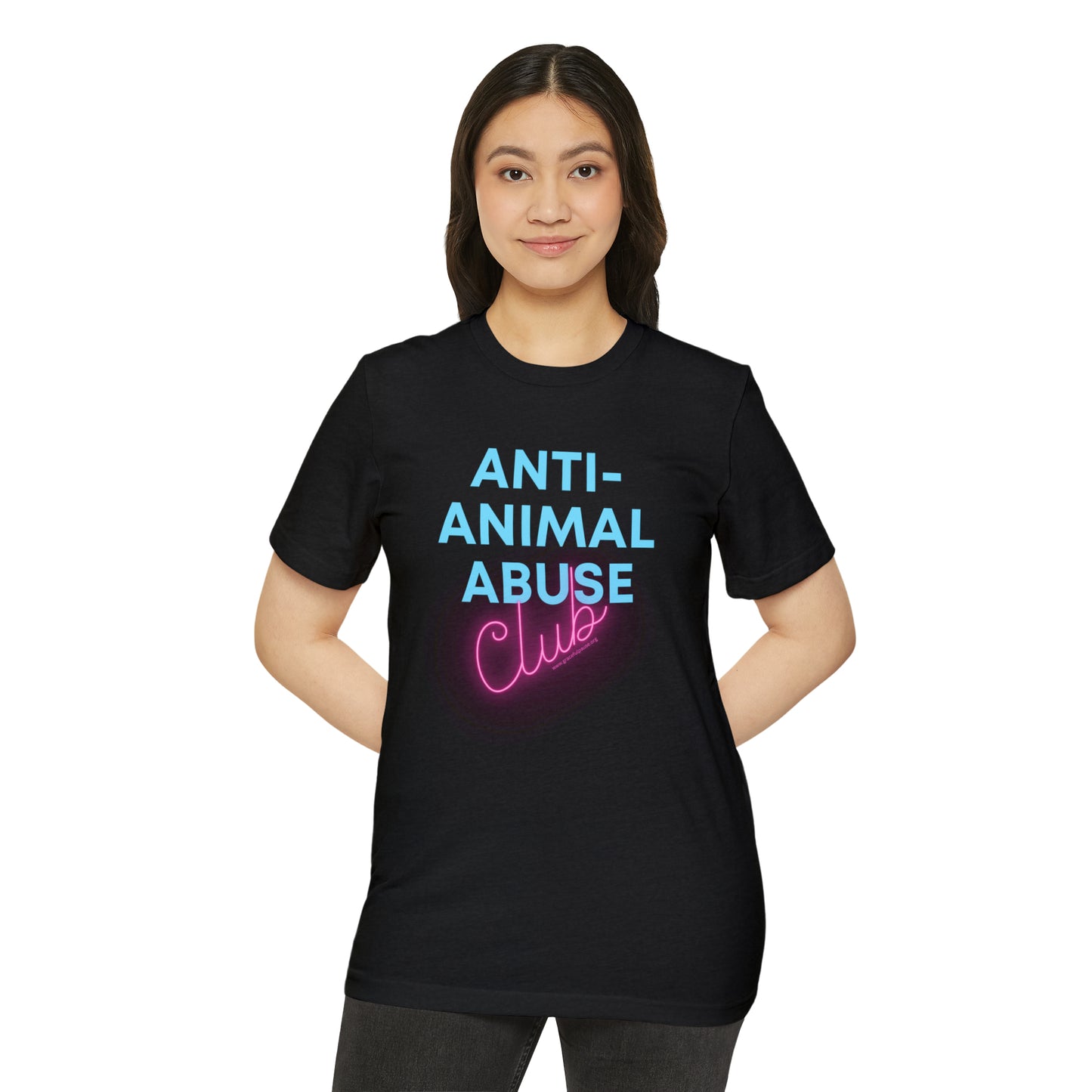 Anti-animal abuse club - Unisex Recycled Organic T-Shirt