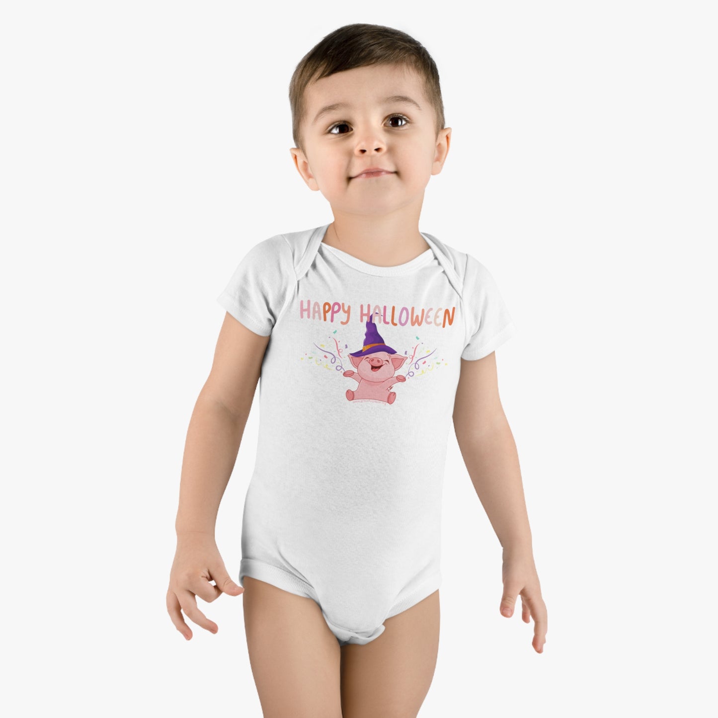 Happy Halloween - Pig - Onesie® Organic Baby Bodysuit