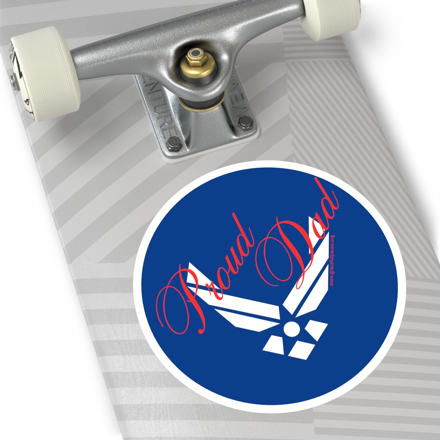 Proud Dad - Air Force - Round Stickers, Indoor\Outdoor