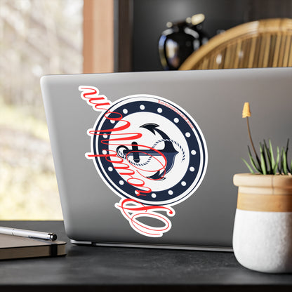 Proud Mom - Navy - Kiss-Cut Vinyl Decals