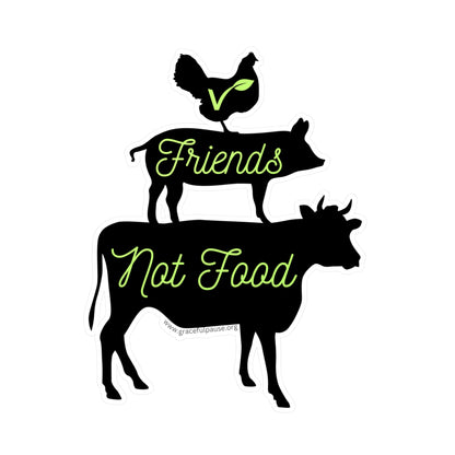 Friends Not Food - indoor/outdoor Kiss-Cut Vinyl Decals