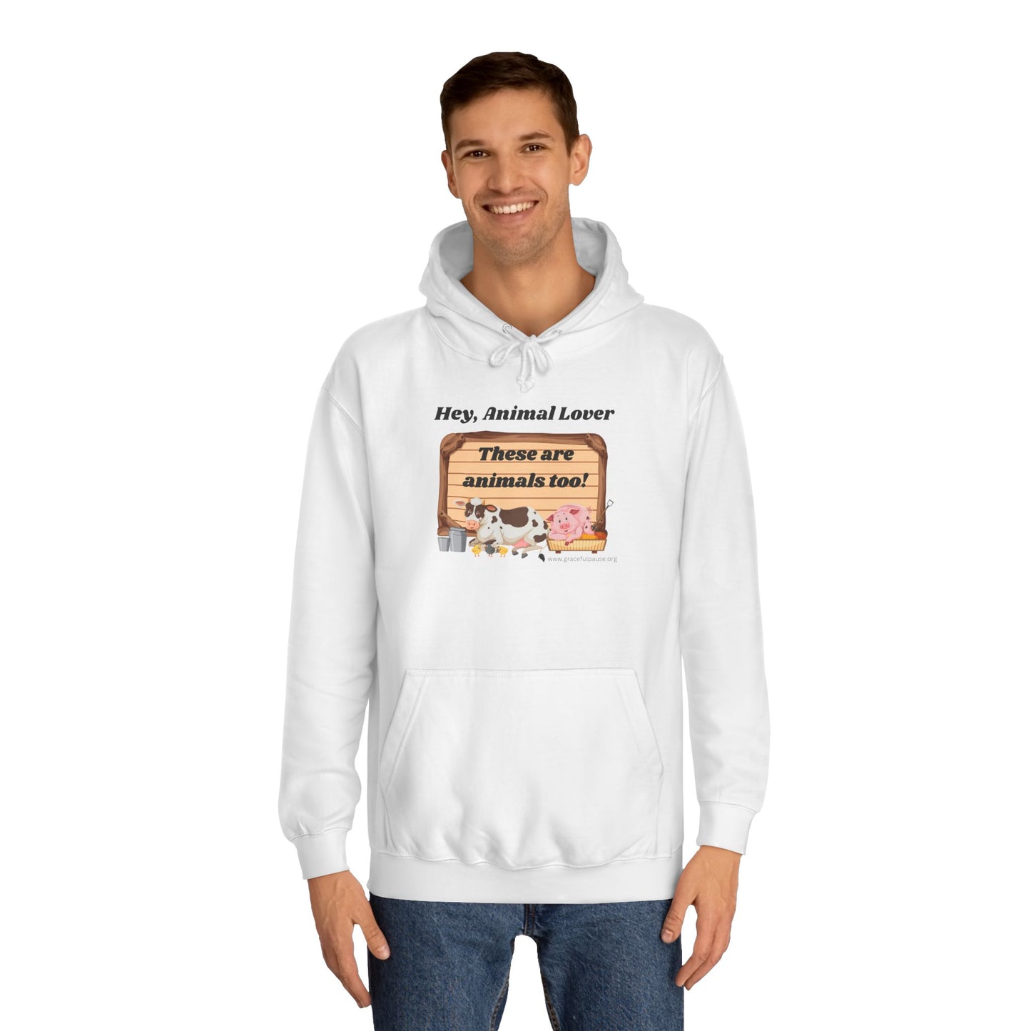 These are animals too - Unisex College Hoodie