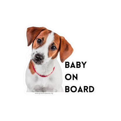 Jack Russell - Baby on Board - Kiss-Cut Vinyl Decals