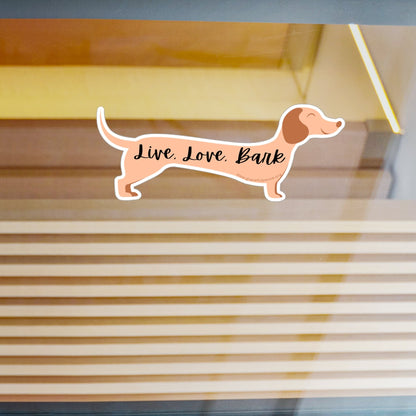 Live, Love, Bark - Kiss-Cut Vinyl Decals