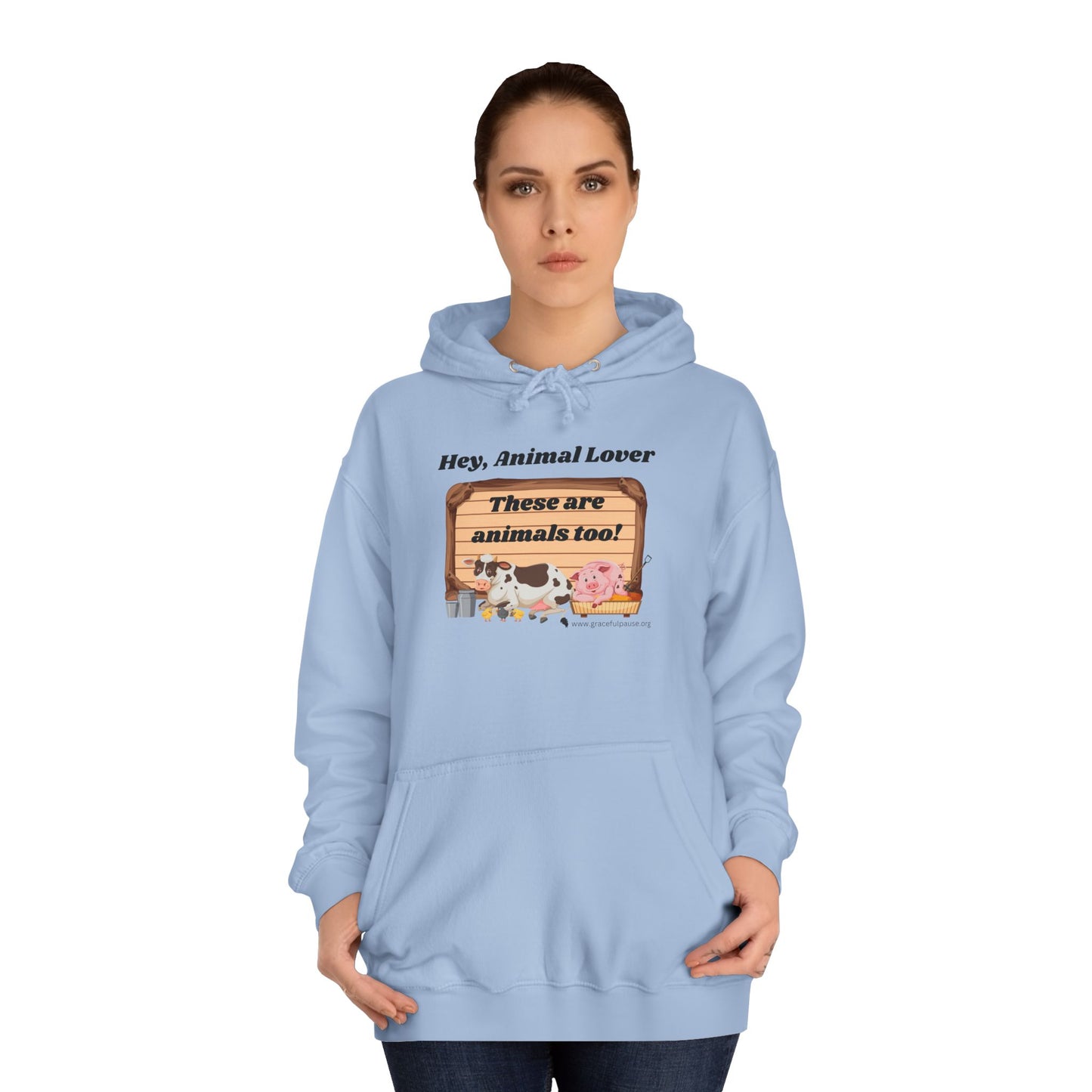 These are animals too - Unisex College Hoodie