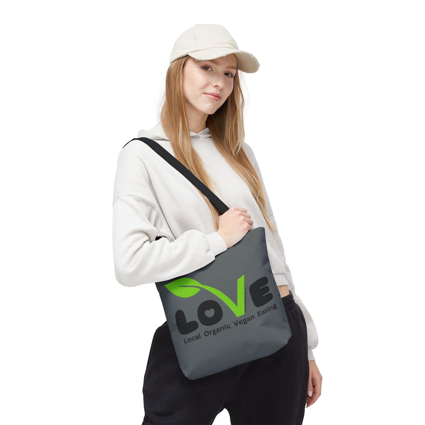 LOVE - Local Organic Vegan Eating - Tote Bag