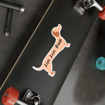 Live, Love, Bark - Kiss-Cut Vinyl Decals