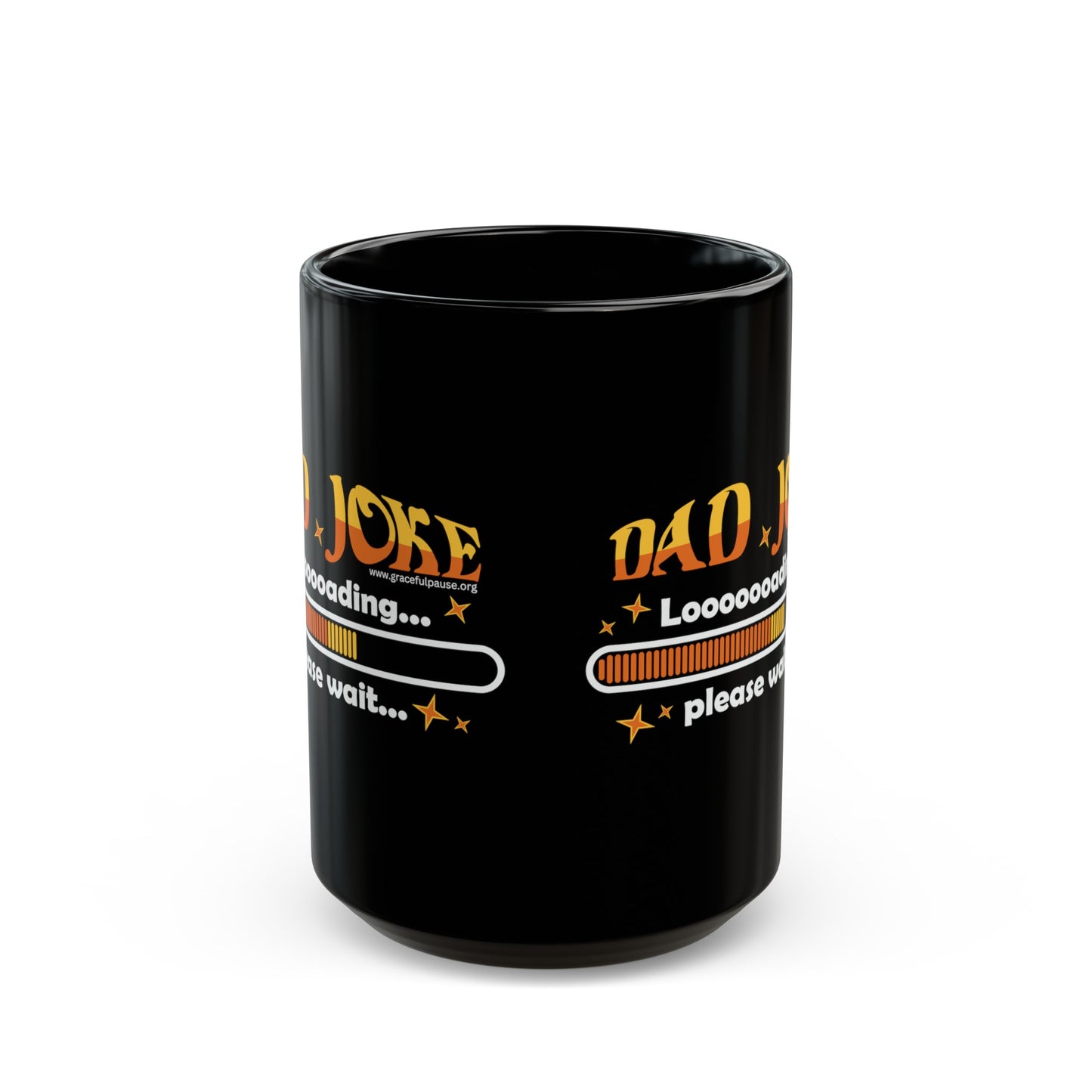 Dad joke loading, please wait - Black Mug