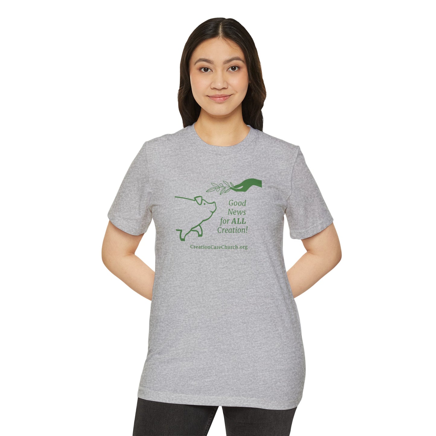 Creation Care Church - Green Good News for All Creation - Unisex Recycled Organic T-Shirt