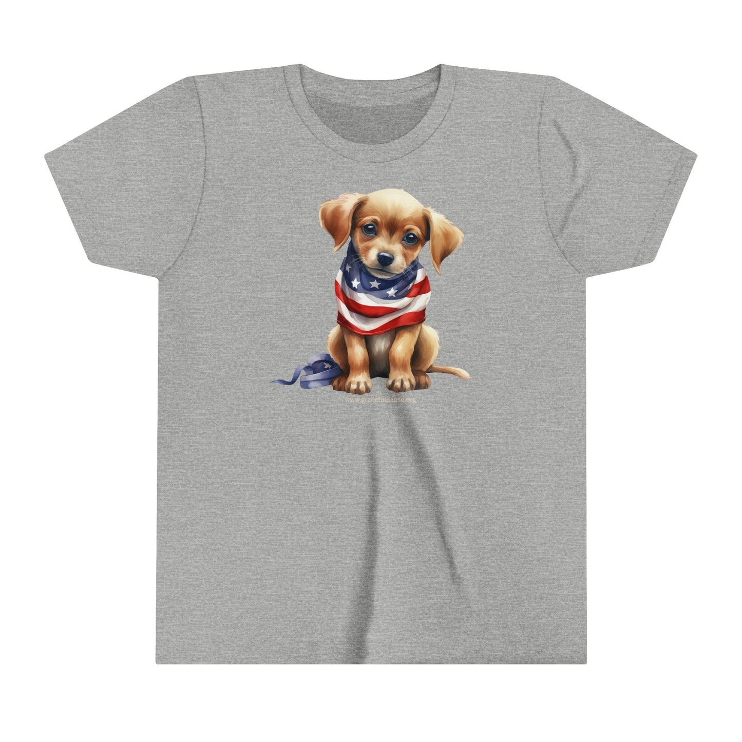 Patriotic Puppy - Youth Short Sleeve Tee