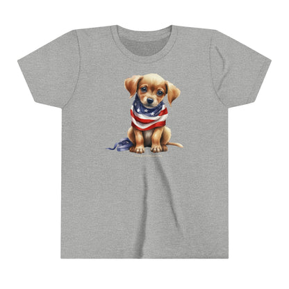 Patriotic Puppy - Youth Short Sleeve Tee