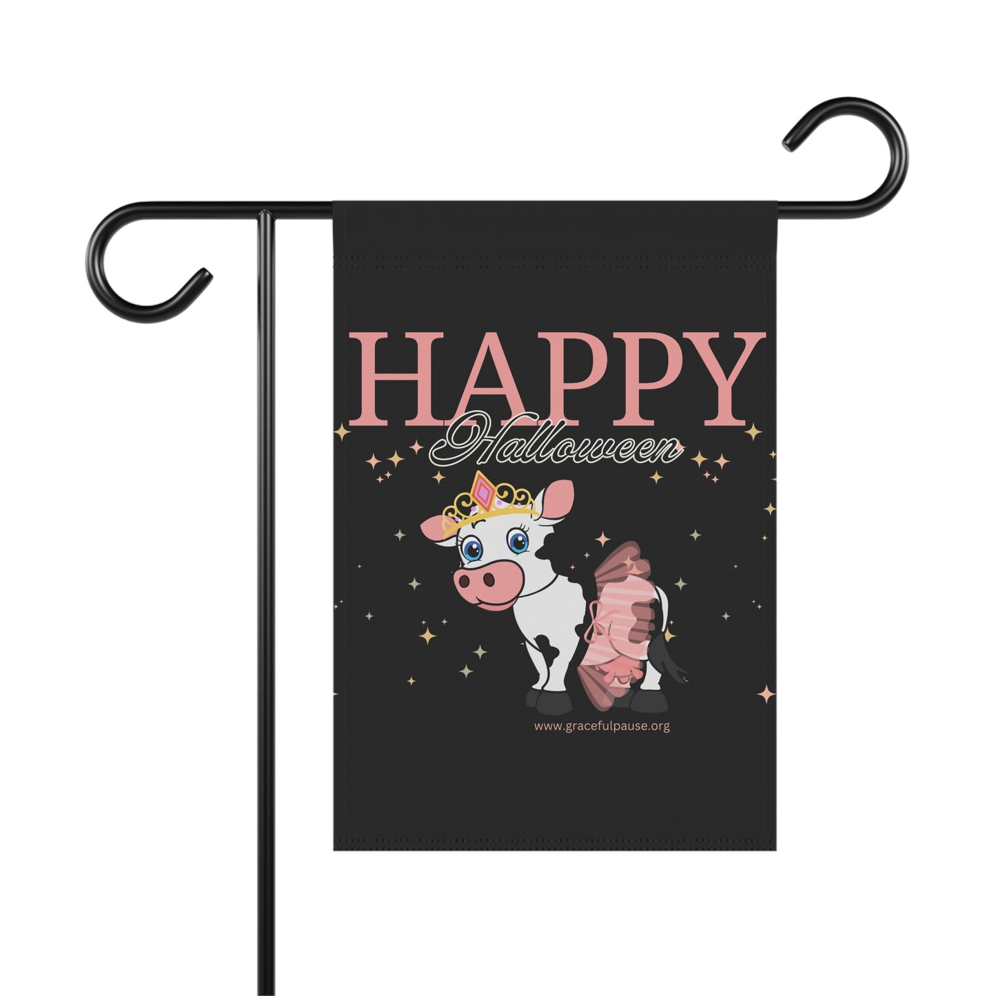 Happy Halloween - Princess Cow - Garden & House Banner