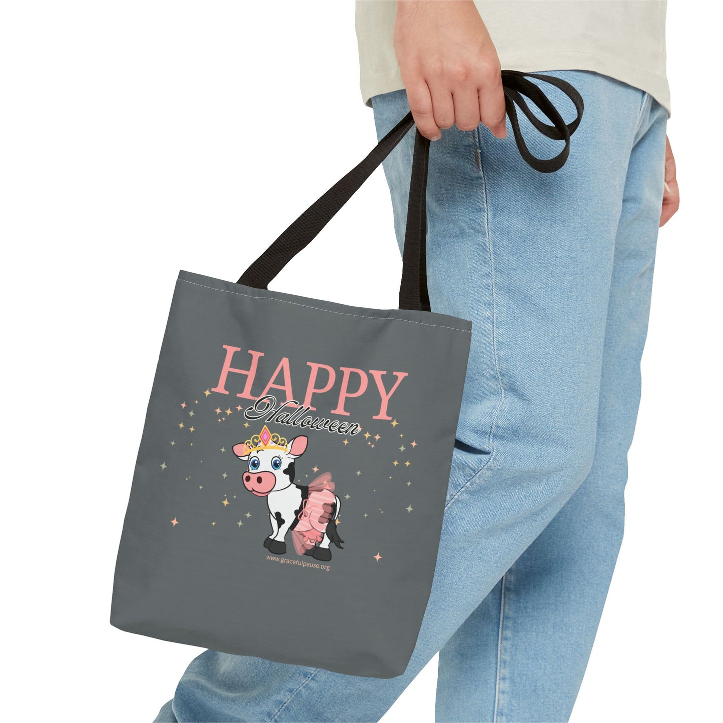 Happy Halloween - Cow - Tote Bag