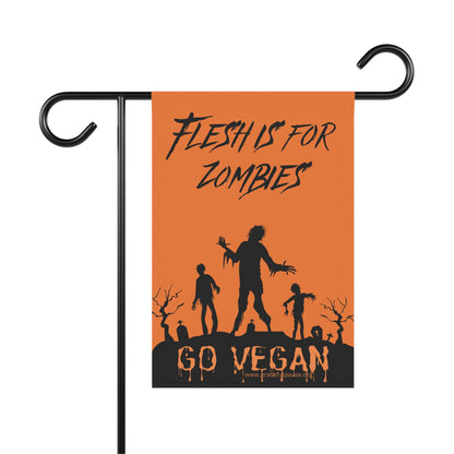 Flesh is for Zombies - Garden & House Banner