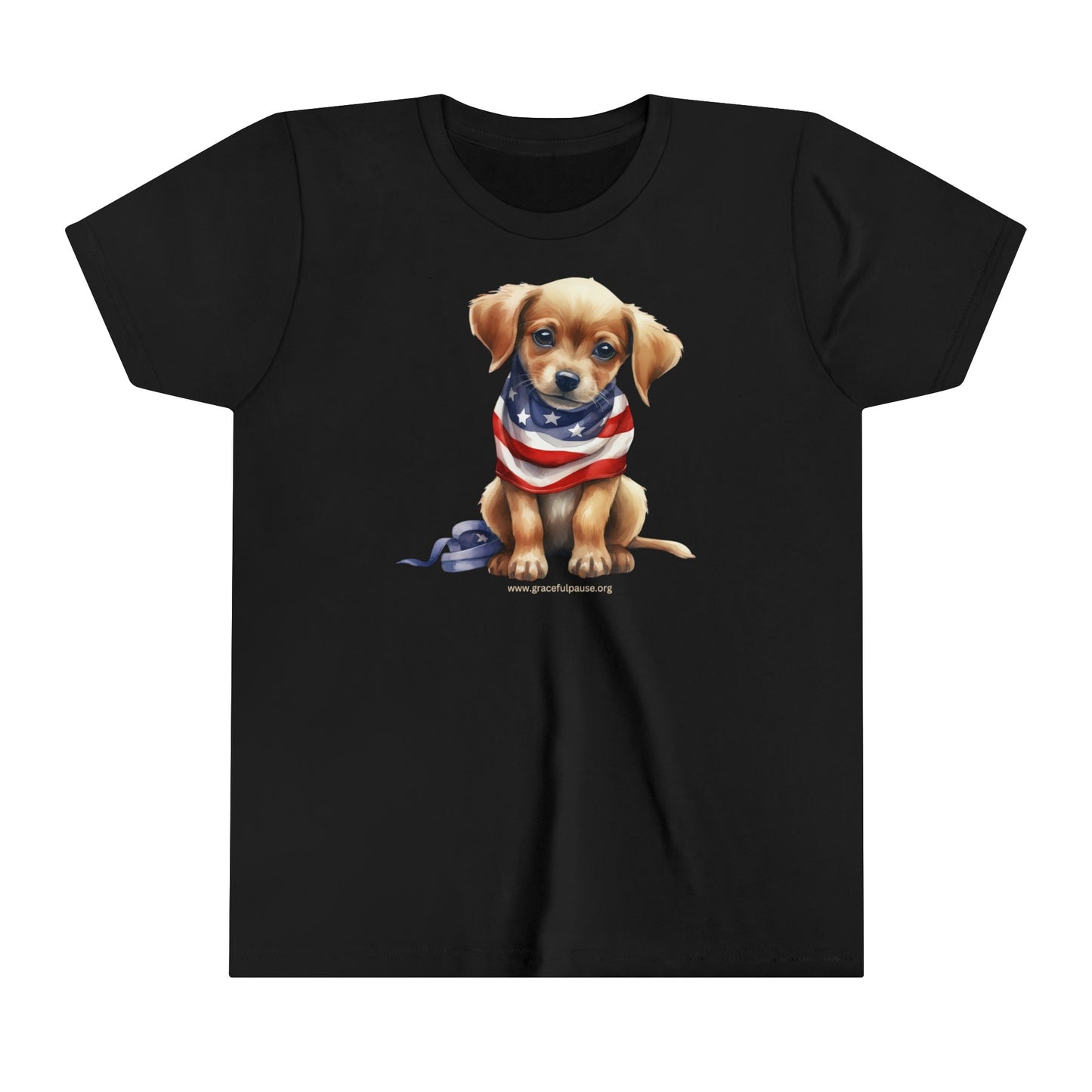 Patriotic Puppy - Youth Short Sleeve Tee