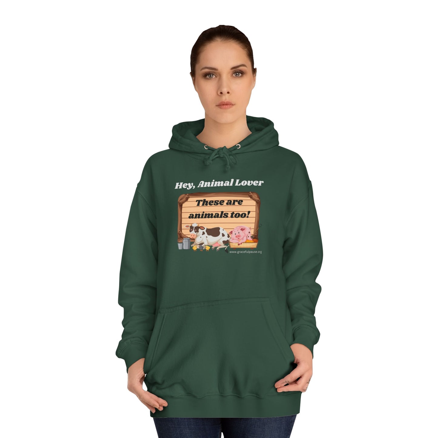 These are animals too - Unisex College Hoodie