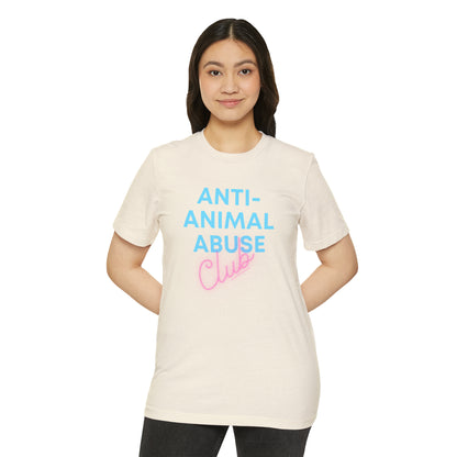 Anti-animal abuse club - Unisex Recycled Organic T-Shirt