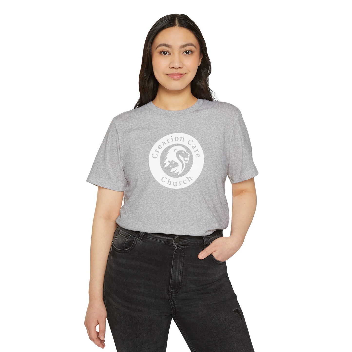 Creation Care Church - White Seal - Unisex Recycled Organic T-Shirt