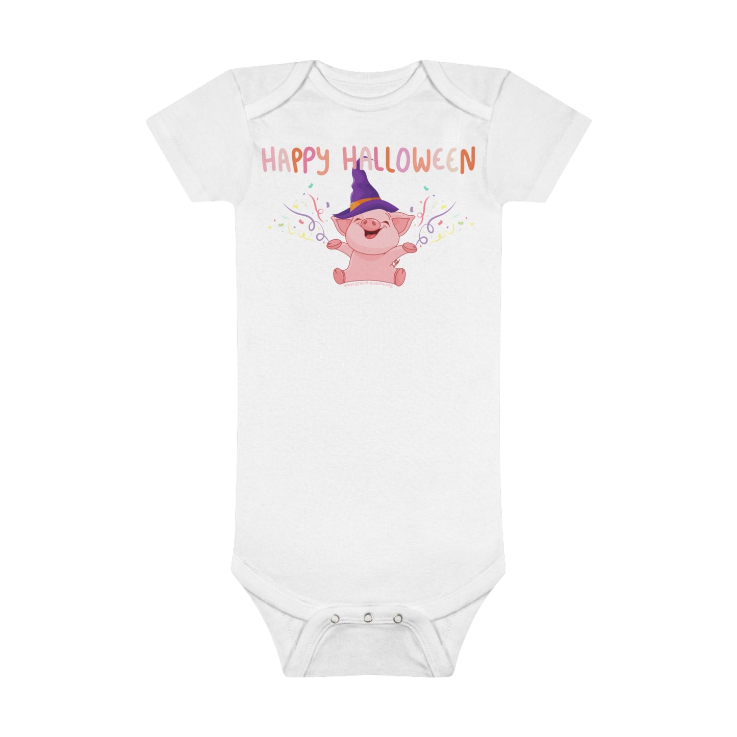 Happy Halloween - Pig - Onesie® Organic Baby Bodysuit