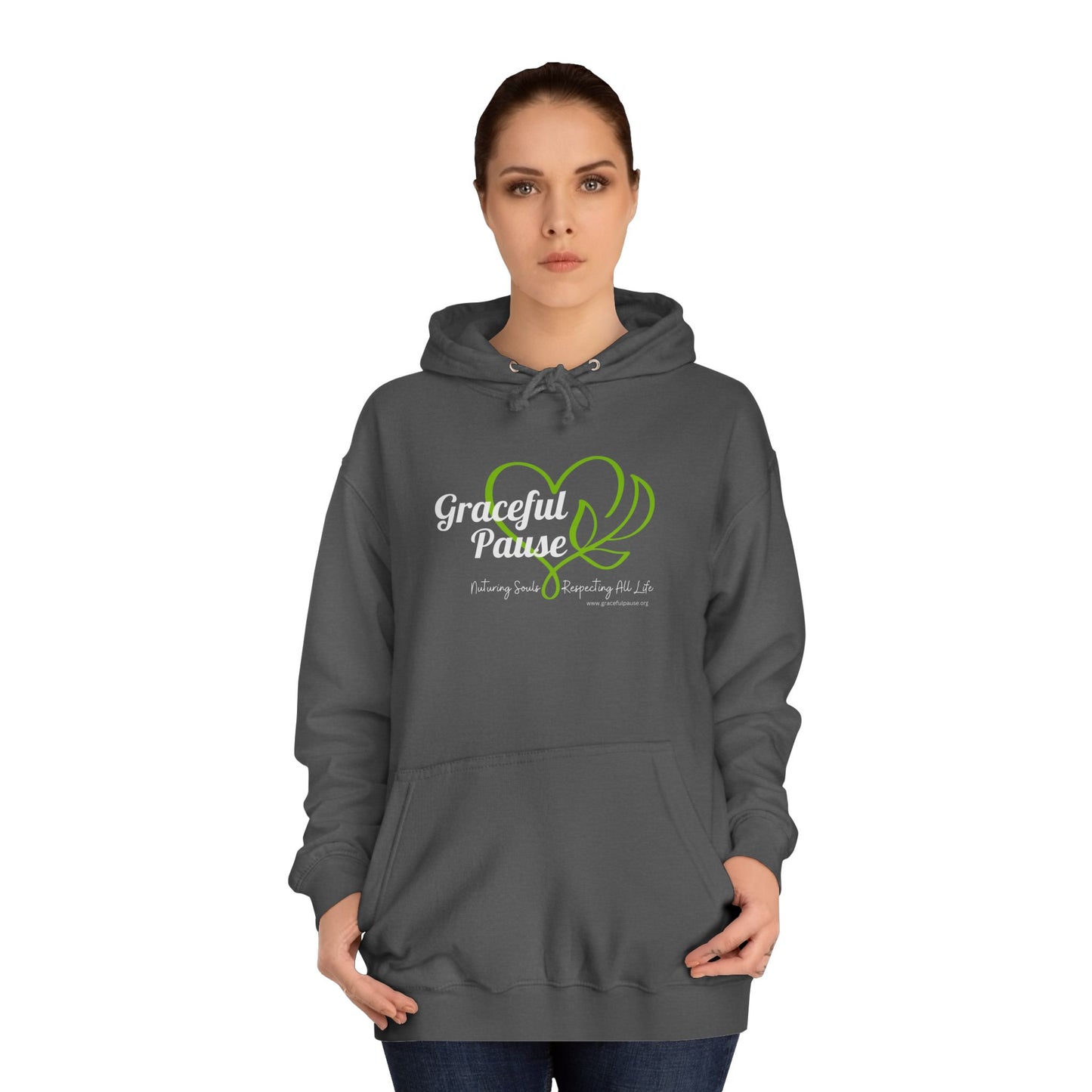 Graceful Pause Logo - Unisex College Hoodie