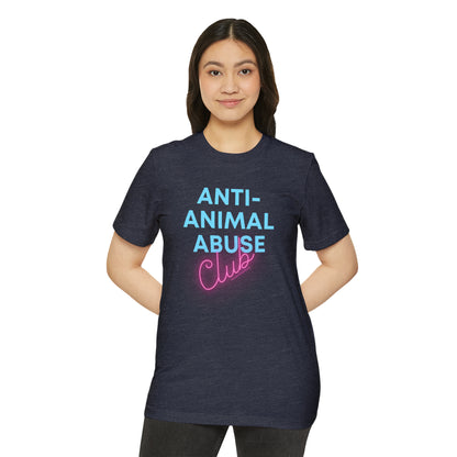 Anti-animal abuse club - Unisex Recycled Organic T-Shirt