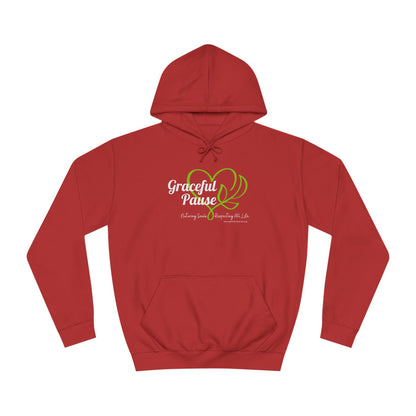 Graceful Pause Logo - Unisex College Hoodie