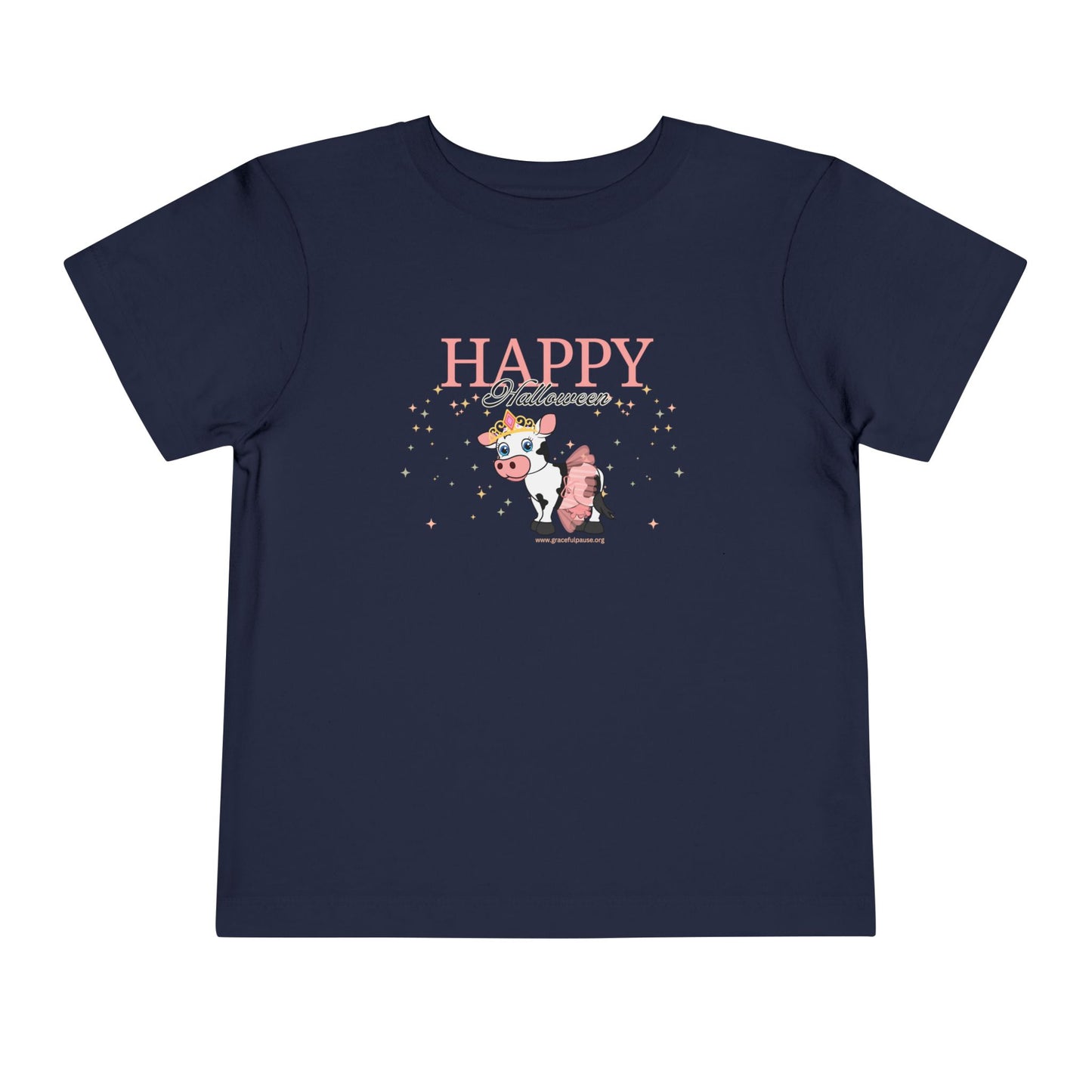 Happy Halloween - Princess Cow - Toddler Short Sleeve Tee