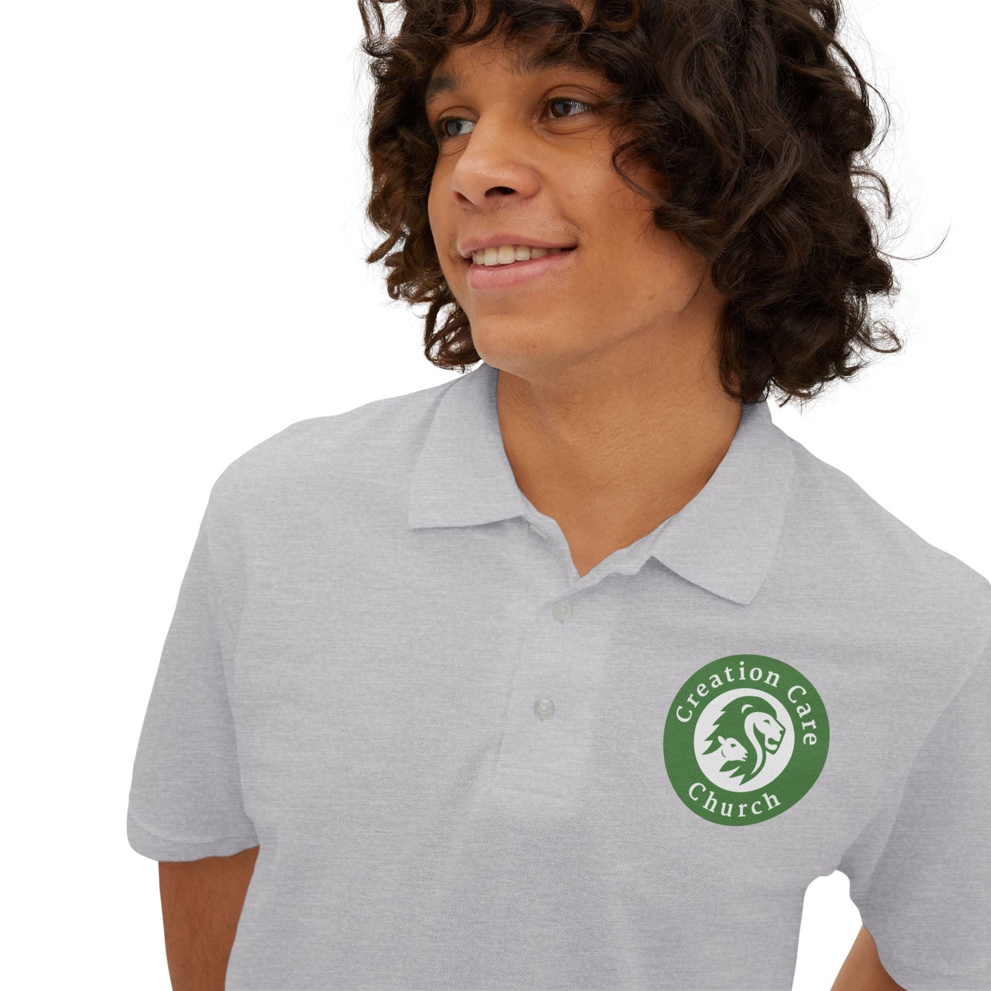 Creation Care Church logo - Men's Piqué Polo