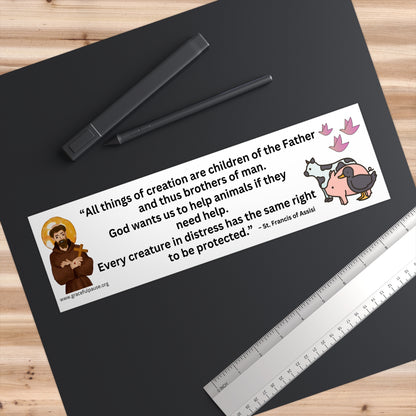 Saint Francis of Assisi - Bumper Stickers