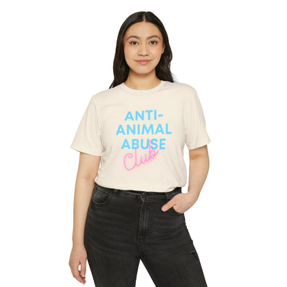 Anti-animal abuse club - Unisex Recycled Organic T-Shirt