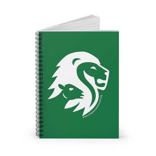 Creation Care Church Symbol - Spiral Notebook - Ruled Line