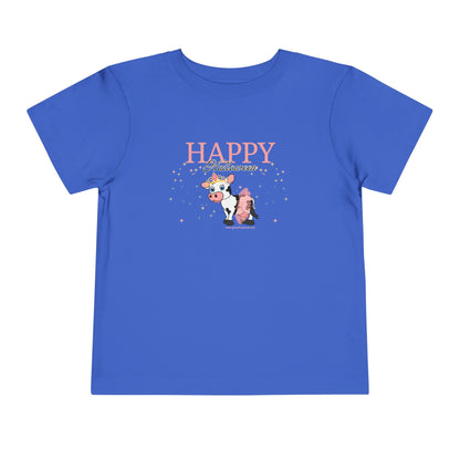 Happy Halloween - Princess Cow - Toddler Short Sleeve Tee