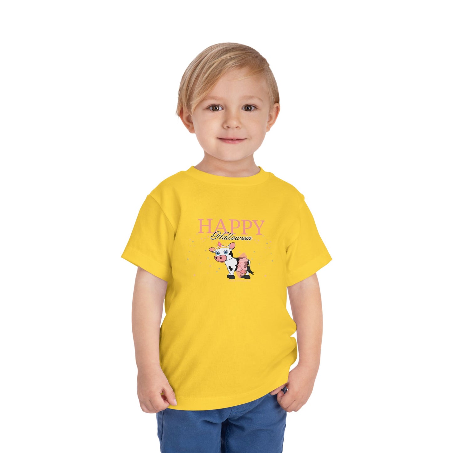 Happy Halloween - Princess Cow - Toddler Short Sleeve Tee