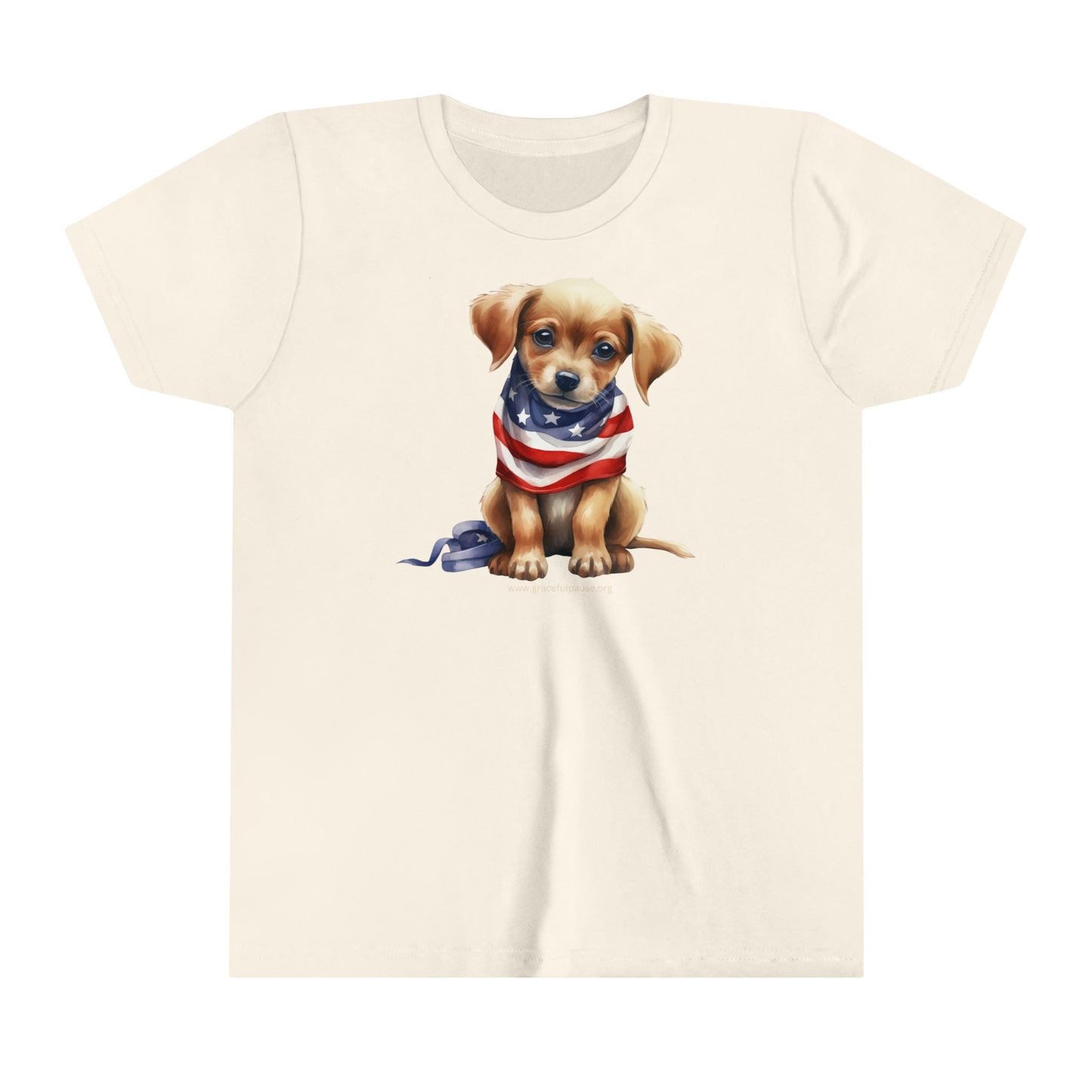 Patriotic Puppy - Youth Short Sleeve Tee