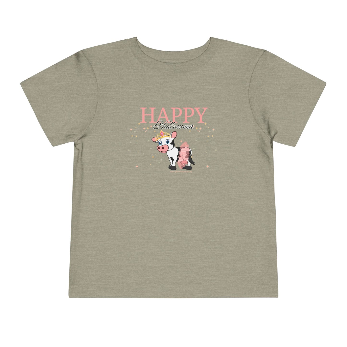 Happy Halloween - Princess Cow - Toddler Short Sleeve Tee