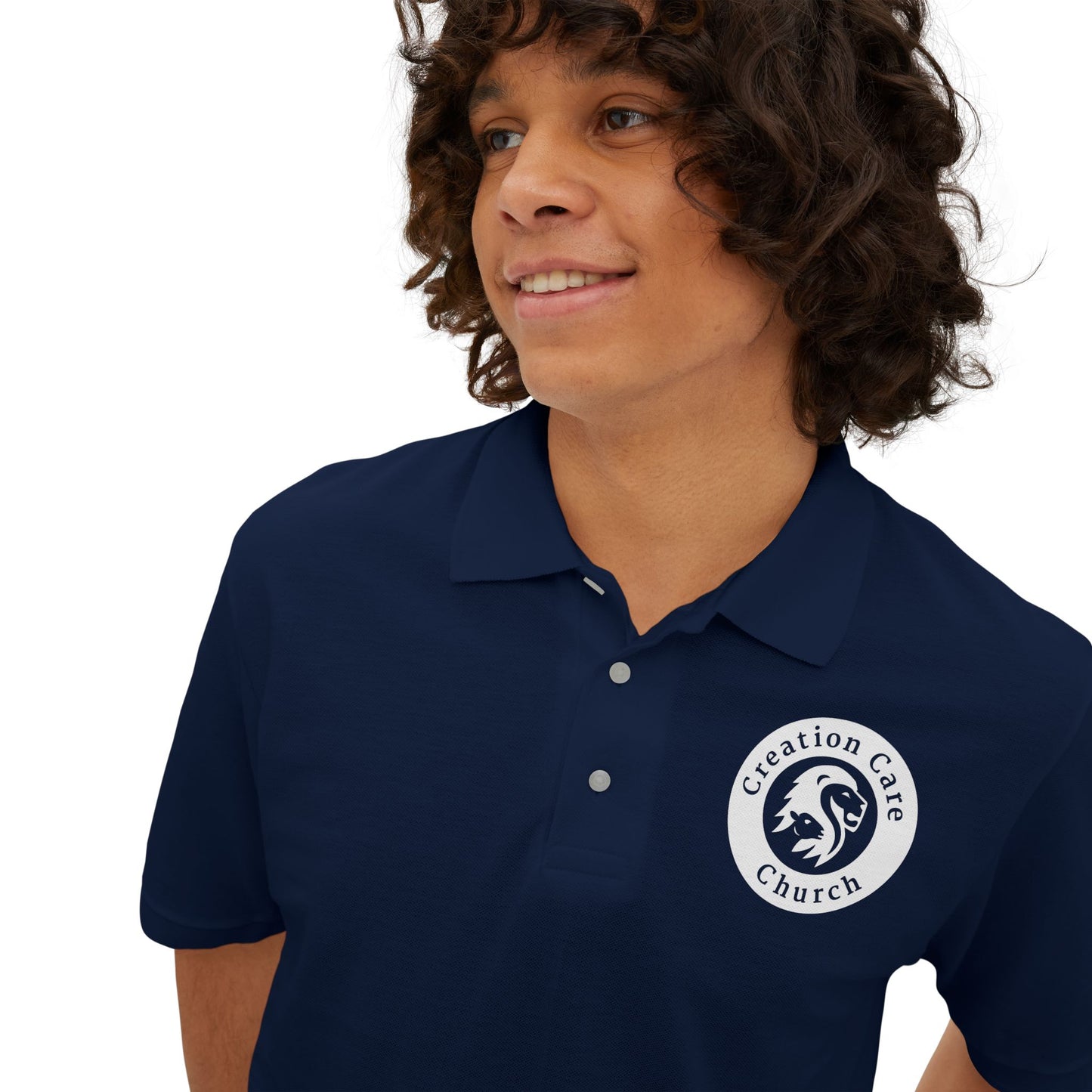 Creation Care Church logo - Men's Piqué Polo