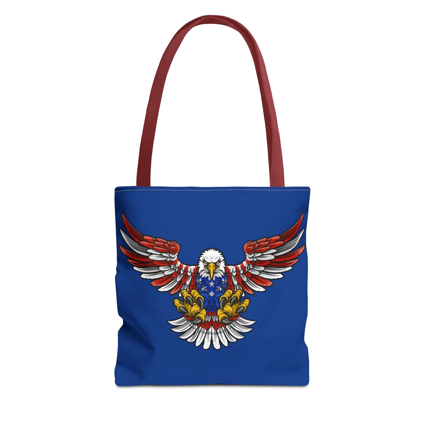 Patriotic Bald Eagle in Flight - Tote Bag