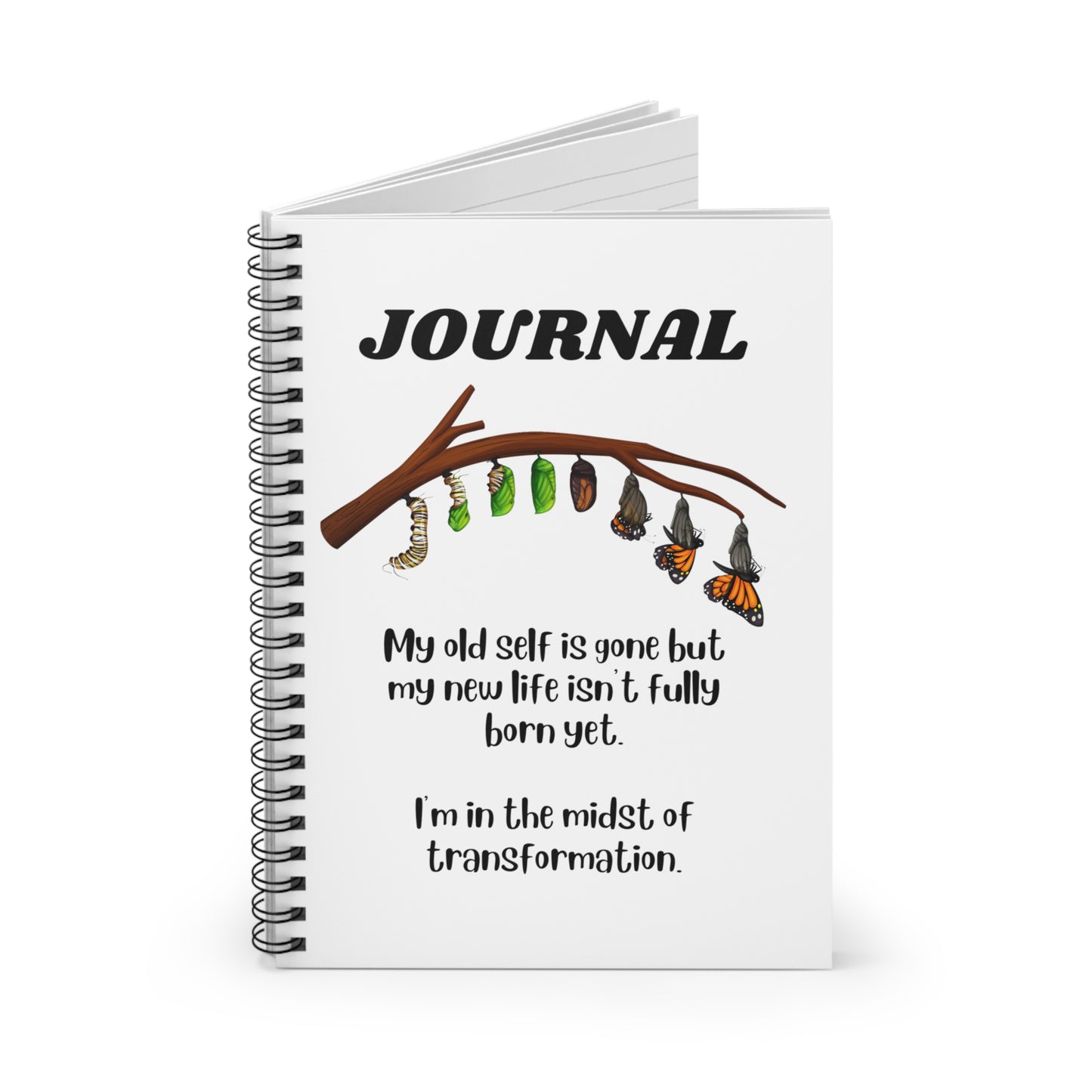 I'm in the midst of transformation - Spiral Notebook - Ruled Line