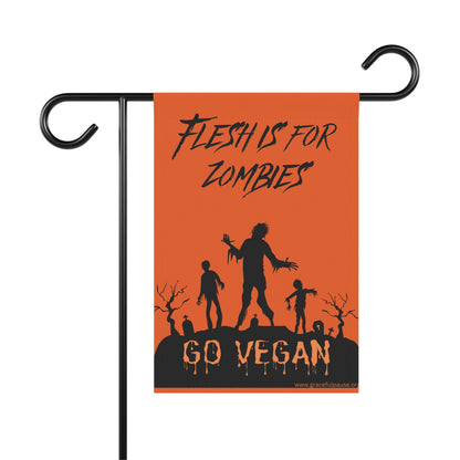 Flesh is for Zombies - Halloween - Garden & House Banner/Flag