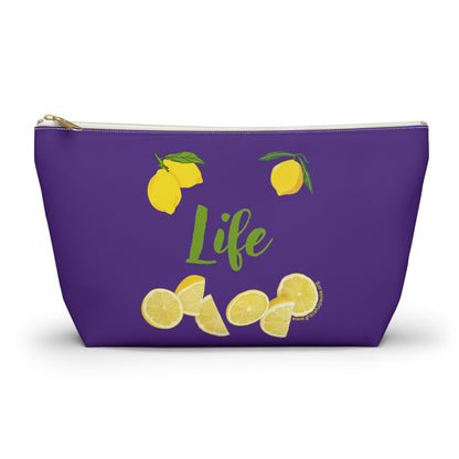 When life gives you lemons - Accessory Pouch w T-bottom