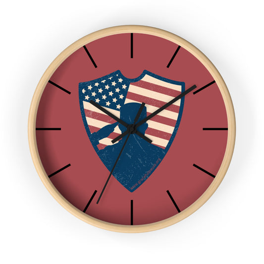 Saluting Soldier - Wall Clock